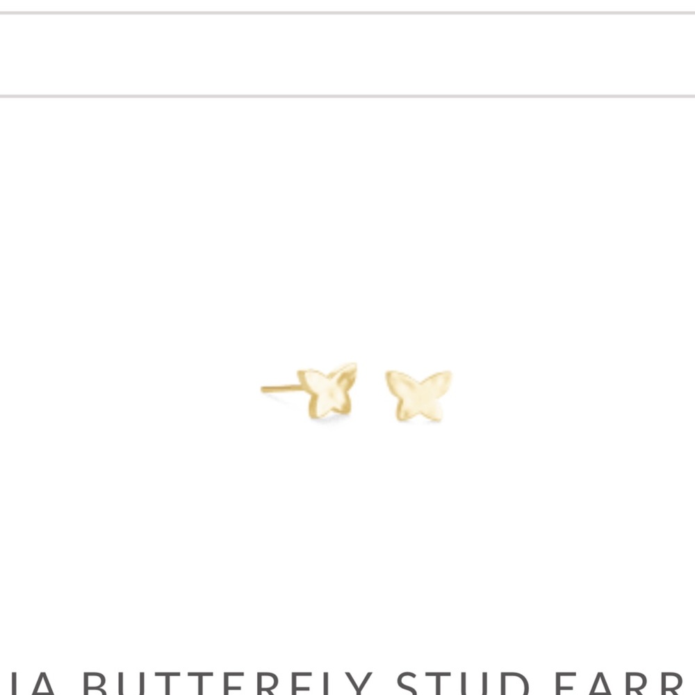 Kendra Scott butterfly stud earrings Gold